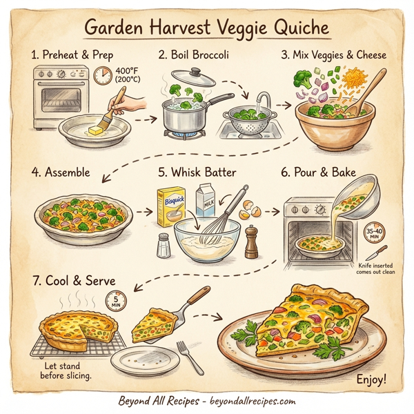 Garden Harvest Veggie Quiche instructions