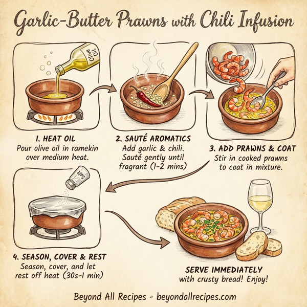 Garlic-Butter Prawns with Chili Infusion instructions