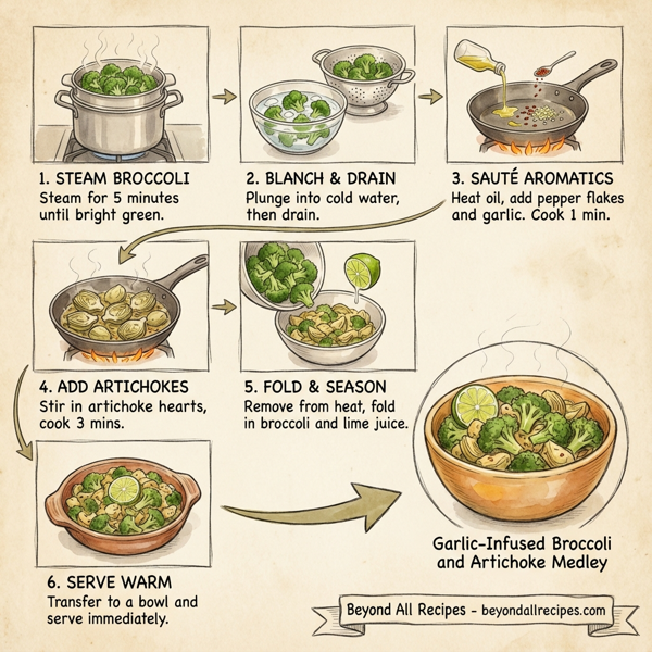 Garlic-Infused Broccoli and Artichoke Medley instructions