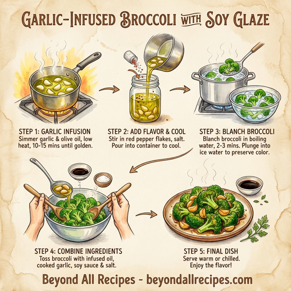 Garlic-Infused Broccoli with Soy Glaze instructions