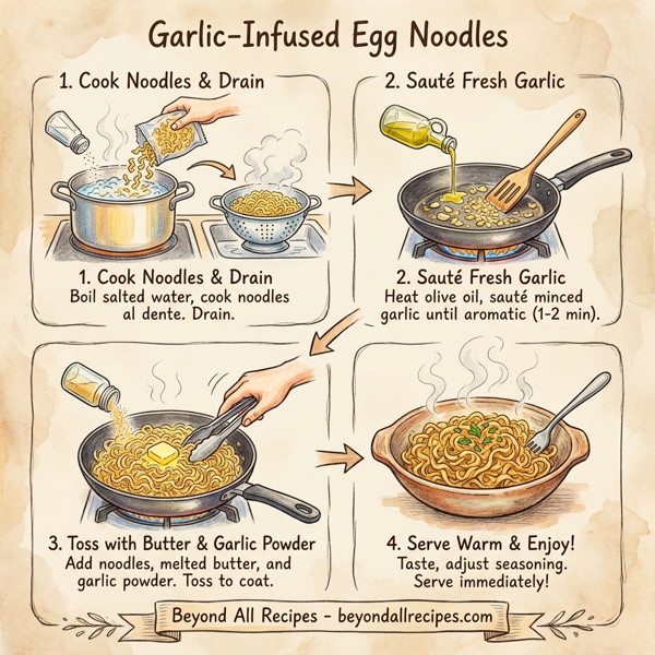 Garlic-Infused Egg Noodles instructions