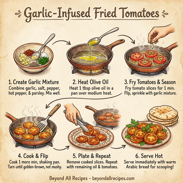 Garlic-Infused Fried Tomatoes instructions