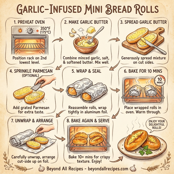 Garlic-Infused Mini Bread Rolls instructions