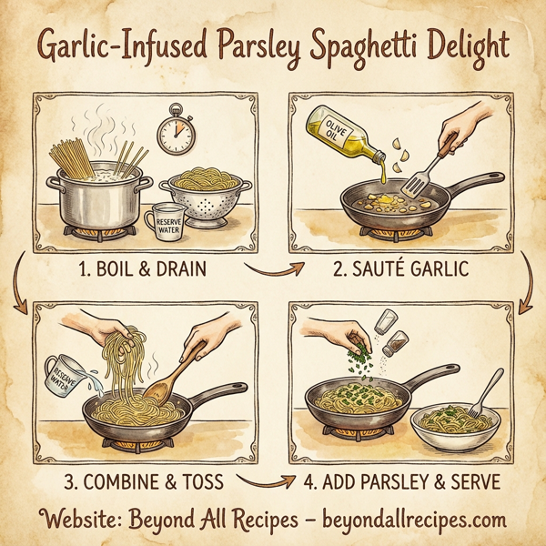 Garlic-Infused Parsley Spaghetti Delight instructions