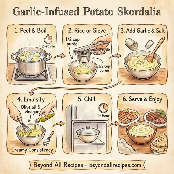 Garlic-Infused Potato Skordalia instructions