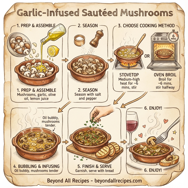 Garlic-Infused Sautéed Mushrooms instructions