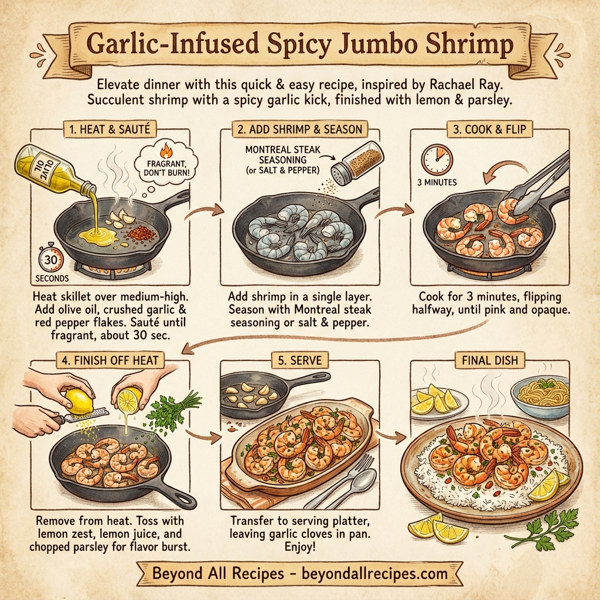 Garlic-Infused Spicy Jumbo Shrimp instructions