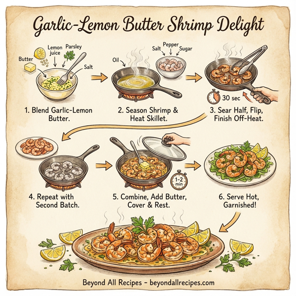 Garlic-Lemon Butter Shrimp Delight instructions