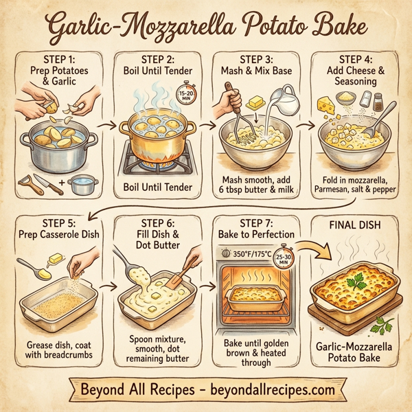 Garlic-Mozzarella Potato Bake instructions