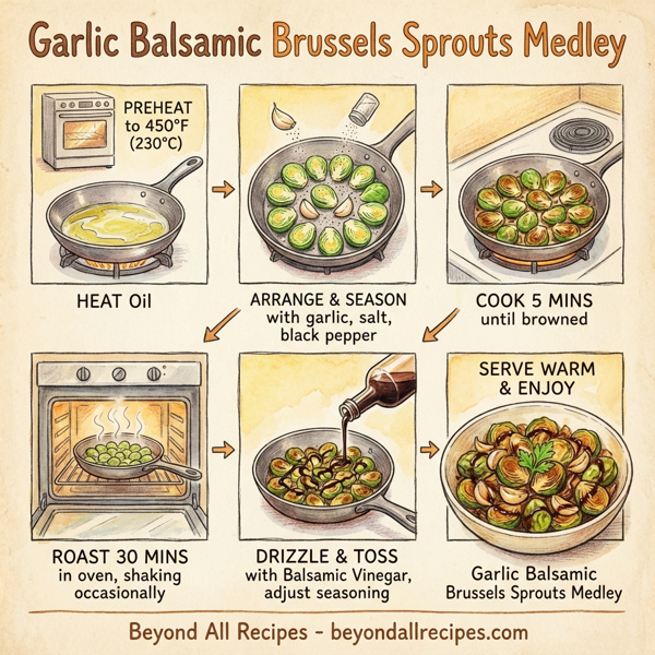 Garlic Balsamic Brussels Sprouts Medley instructions
