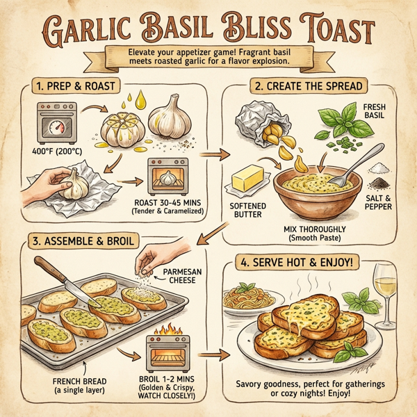 Garlic Basil Bliss Toast instructions