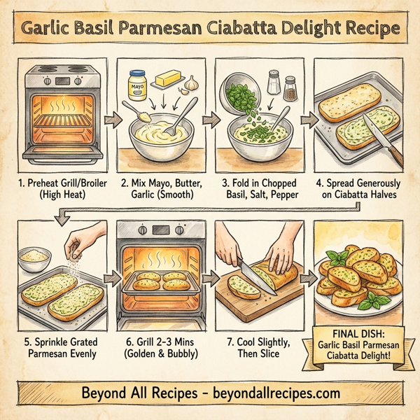 Garlic Basil Parmesan Ciabatta Delight instructions