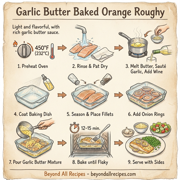Garlic Butter Baked Orange Roughy instructions