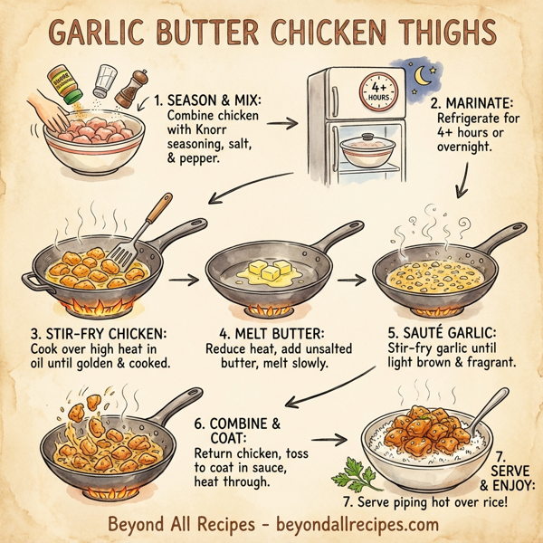 Garlic Butter Chicken Thighs instructions