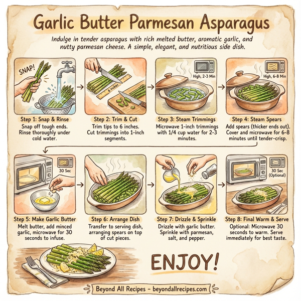 Garlic Butter Parmesan Asparagus instructions
