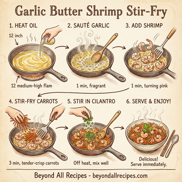 Garlic Butter Shrimp Stir-Fry instructions