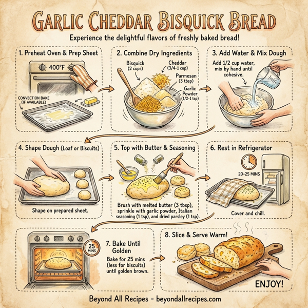 Garlic Cheddar Bisquick Bread instructions