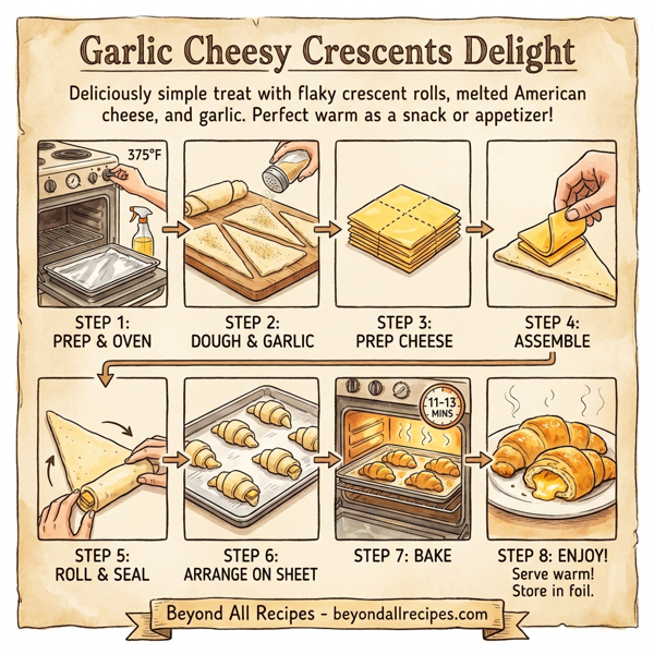Garlic Cheesy Crescents Delight instructions