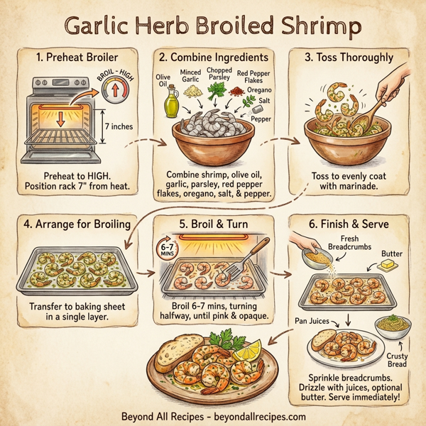 Garlic Herb Broiled Shrimp instructions