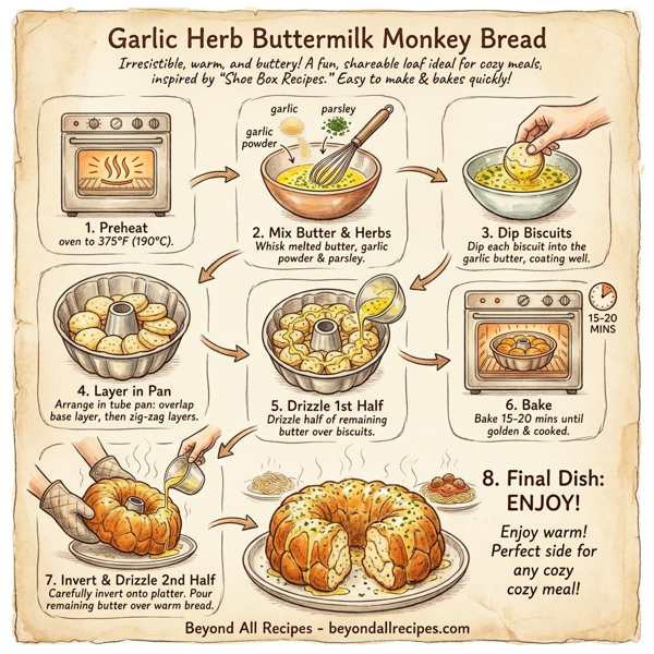Garlic Herb Buttermilk Monkey Bread instructions