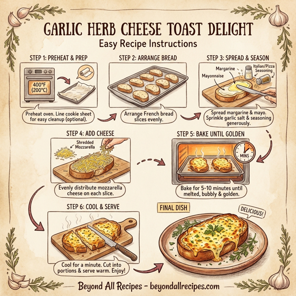 Garlic Herb Cheese Toast Delight instructions