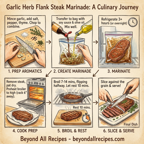 Garlic Herb Flank Steak Marinade instructions