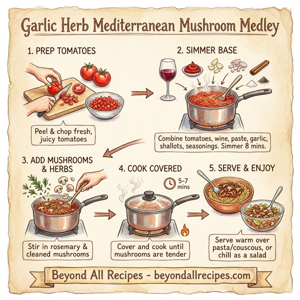 Garlic Herb Mediterranean Mushroom Medley instructions
