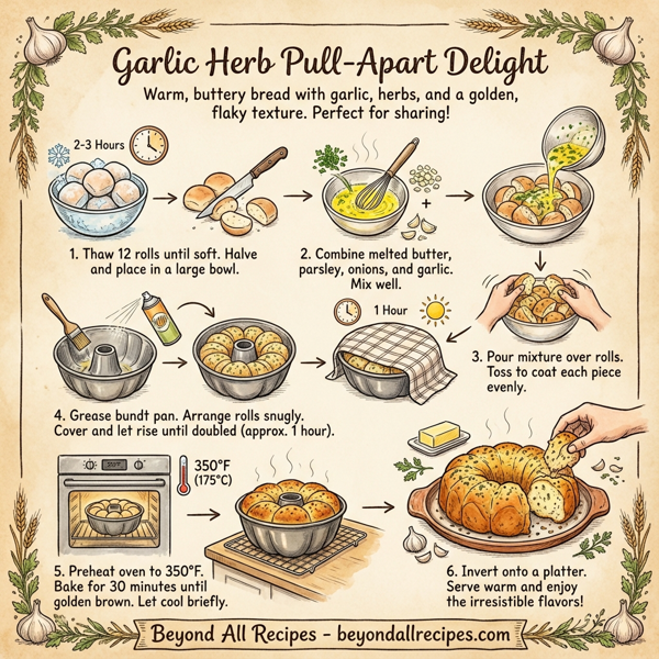 Garlic Herb Pull-Apart Delight instructions