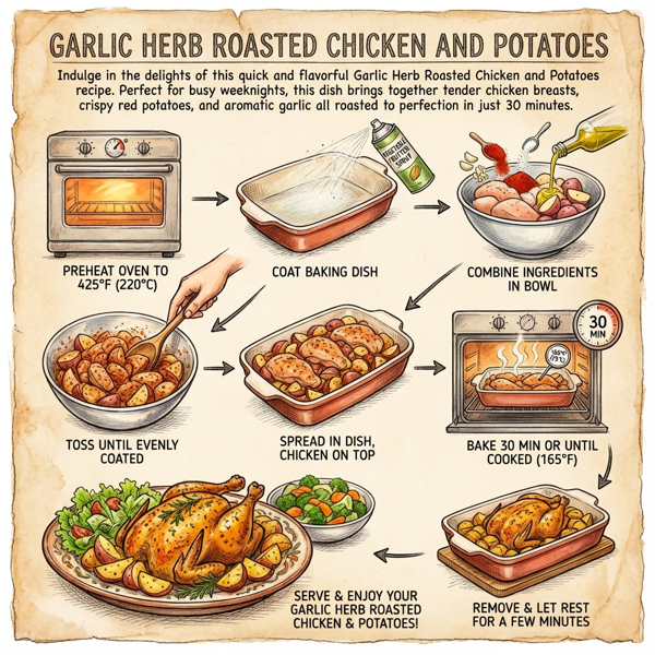 Garlic Herb Roasted Chicken and Potatoes instructions