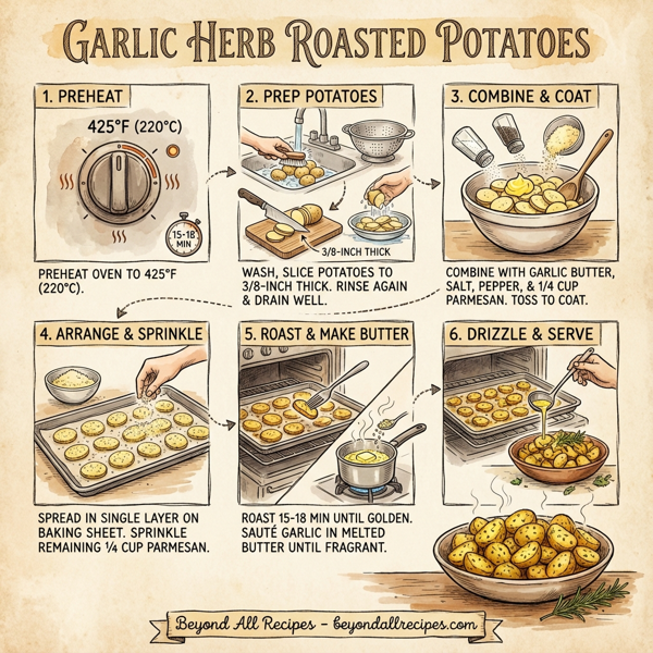Garlic Herb Roasted Potatoes instructions
