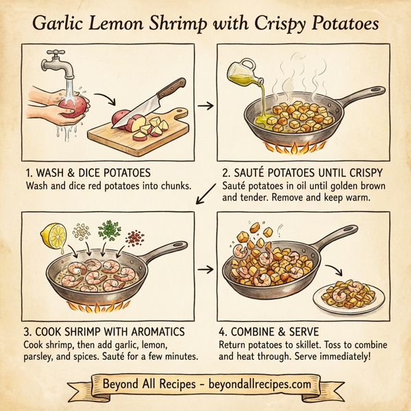 Garlic Lemon Shrimp with Crispy Potatoes instructions