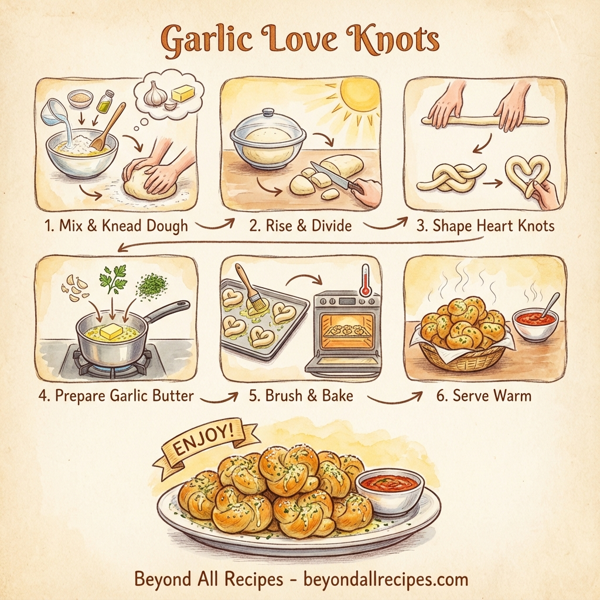 Garlic Love Knots instructions