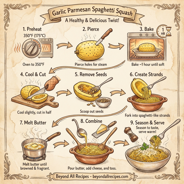 Garlic Parmesan Spaghetti Squash instructions