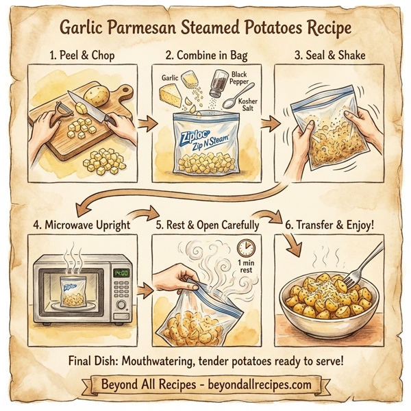 Garlic Parmesan Steamed Potatoes instructions