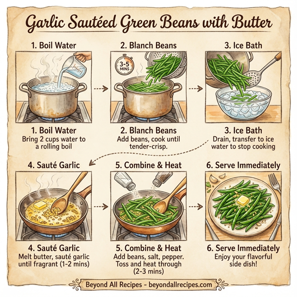 Garlic Sautéed Green Beans with Butter instructions