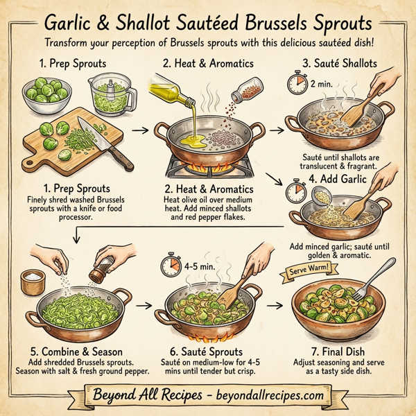 Garlic & Shallot Sautéed Brussels Sprouts instructions