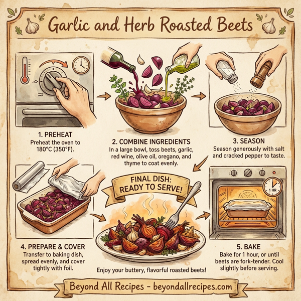 Garlic and Herb Roasted Beets instructions