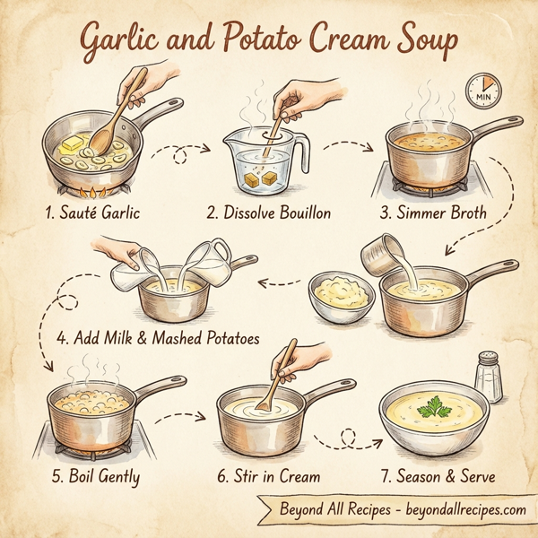 Garlic and Potato Cream Soup instructions