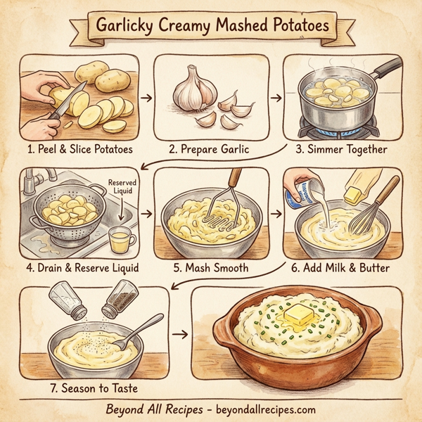 Garlicky Creamy Mashed Potatoes instructions