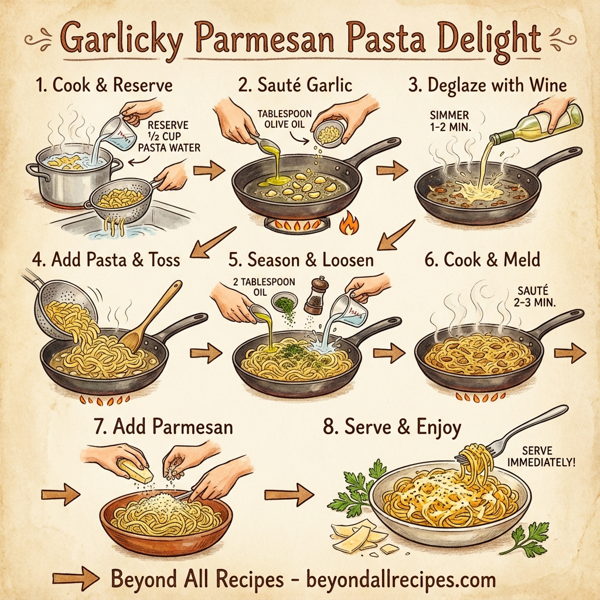 Garlicky Parmesan Pasta Delight instructions
