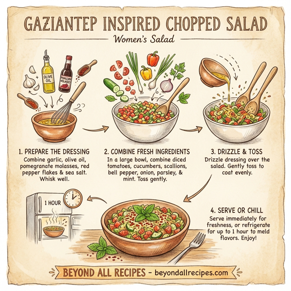 Gaziantep Inspired Chopped Salad instructions
