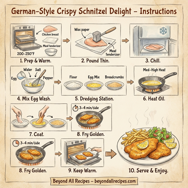 German-Style Crispy Schnitzel Delight instructions