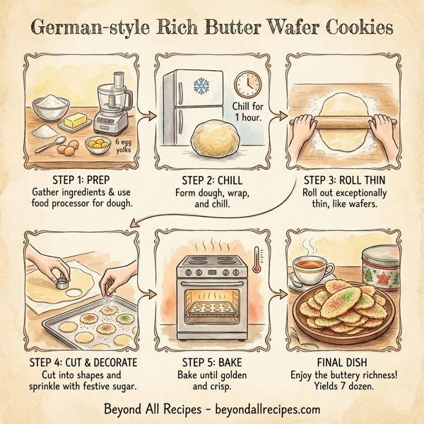 German-style Rich Butter Wafer Cookies instructions