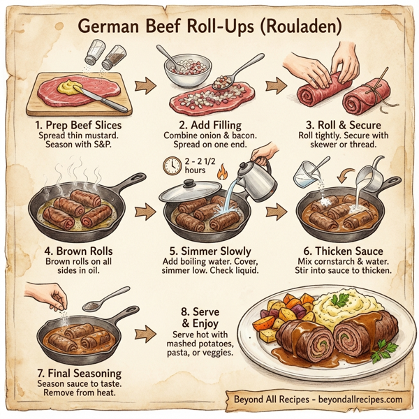 German Beef Roll-Ups (Rouladen) instructions