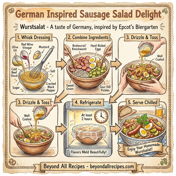 German Inspired Sausage Salad Delight instructions