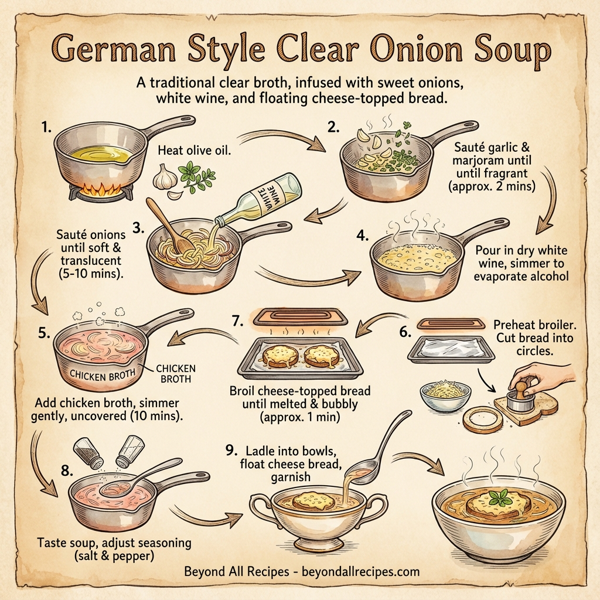 German Style Clear Onion Soup instructions