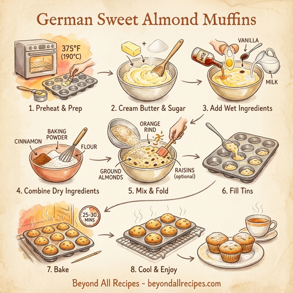 German Sweet Almond Muffins instructions