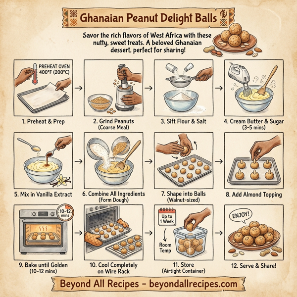 Ghanaian Peanut Delight Balls instructions