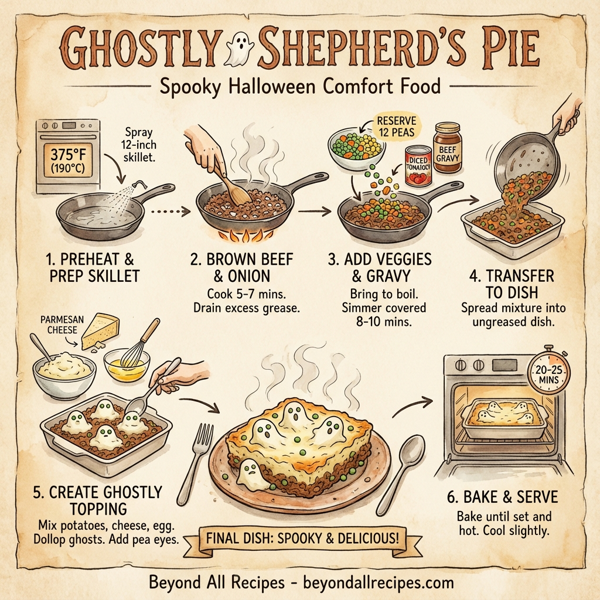 Ghostly Shepherd's Pie instructions