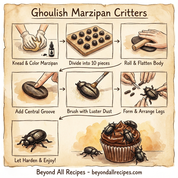 Ghoulish Marzipan Critters instructions